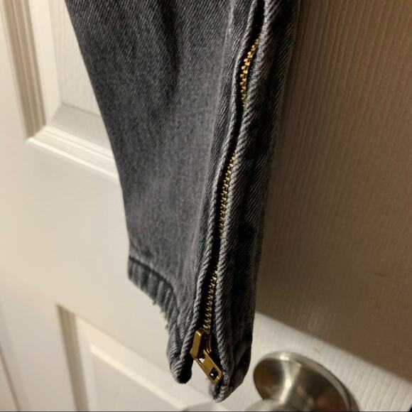 Vintage Guess by Georges Marciano Jeans Gray Zip Ankle 26 - Picture 7 of 11